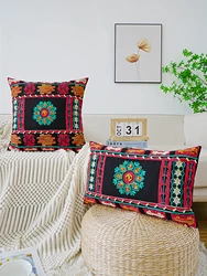 1pc, Halloween Themed Embroidered Pillowcase, Zipper Open And Closed, Machine Washable - Perfect For Interior Decorating