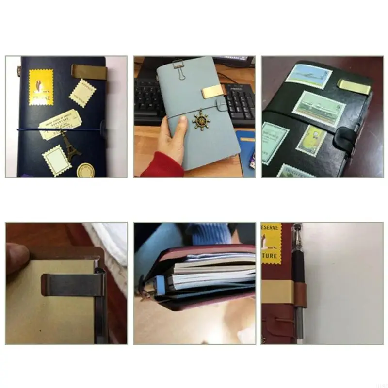 Metal Clips For Notebooks Stainless Steel Bookmarks Clip Notebook Page Clips