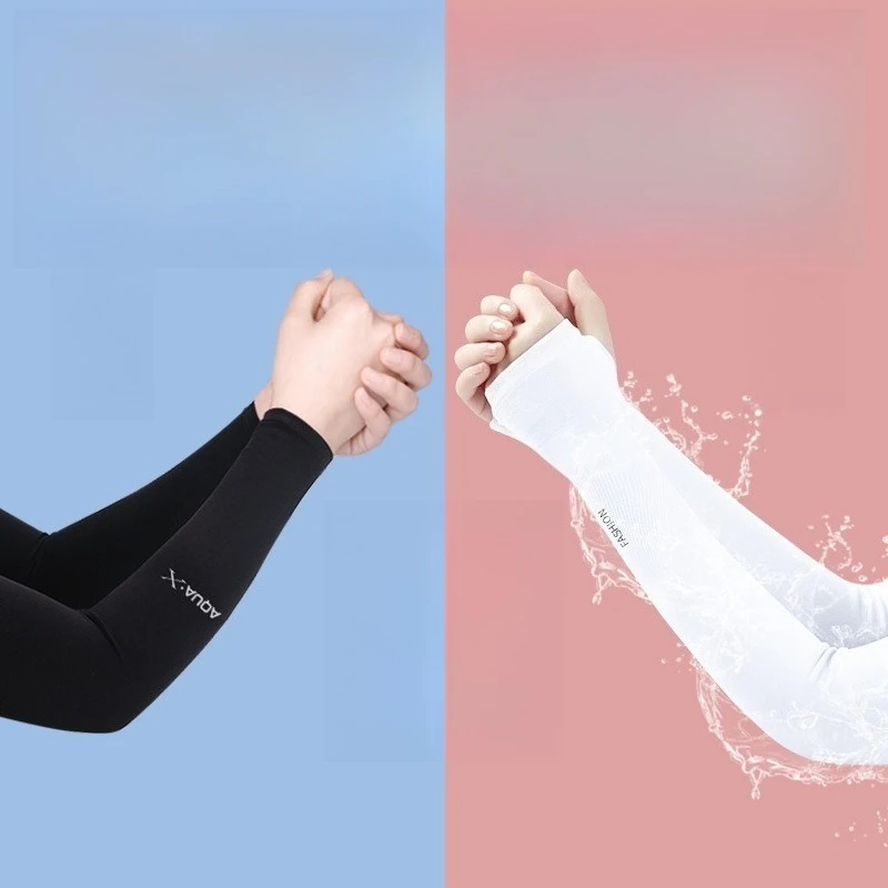 

Sun Protection Silk Sleeve Cover - Men's and Women's Summer UV Protection Outdoor Sleeve for Cycling and Motorcycles