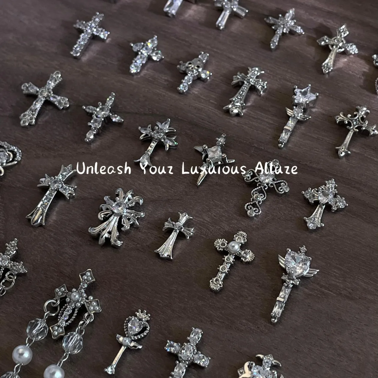 مسمار ريترو كروس كروكسين معدن متعدد المواصفات جيل للأظافر الديكور القوطية عين القط طلاء الأظافر لتقوم بها بنفسك لوازم فن الأظافر #2