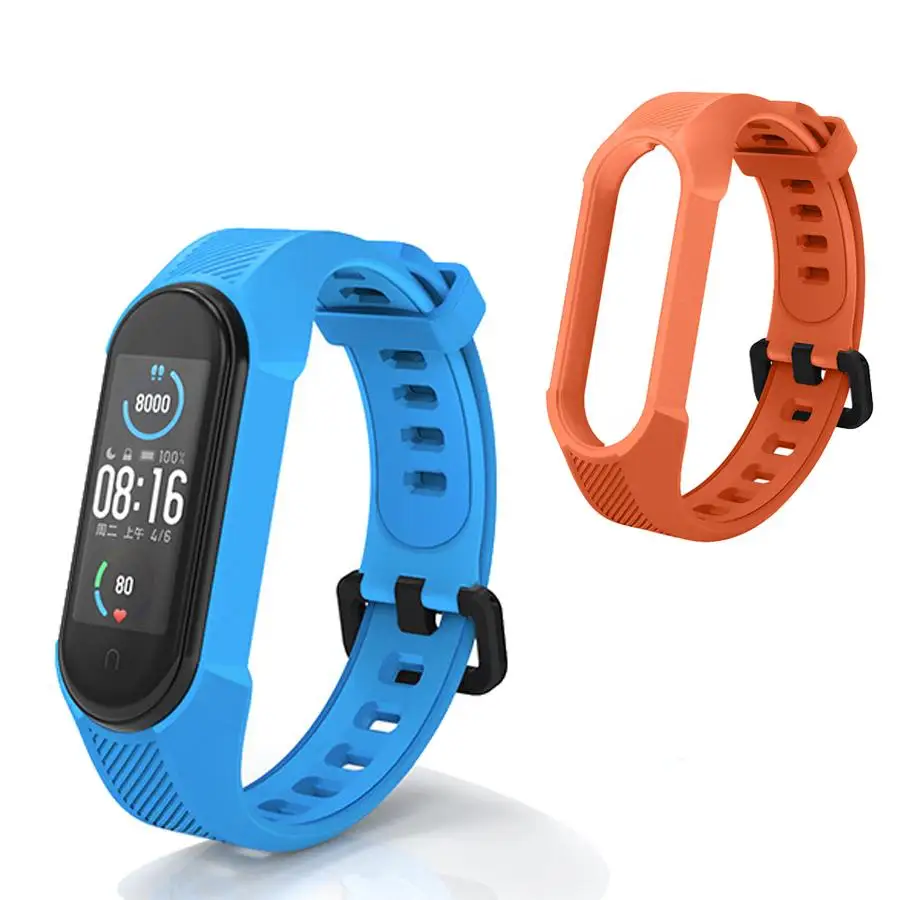 

Soft Silicone Strap for Xiaomi MiBand 4 5 6 7 Bracelet Colorful Sport Breathable Strap for Miband 3 4 Replacement Wristband Belt