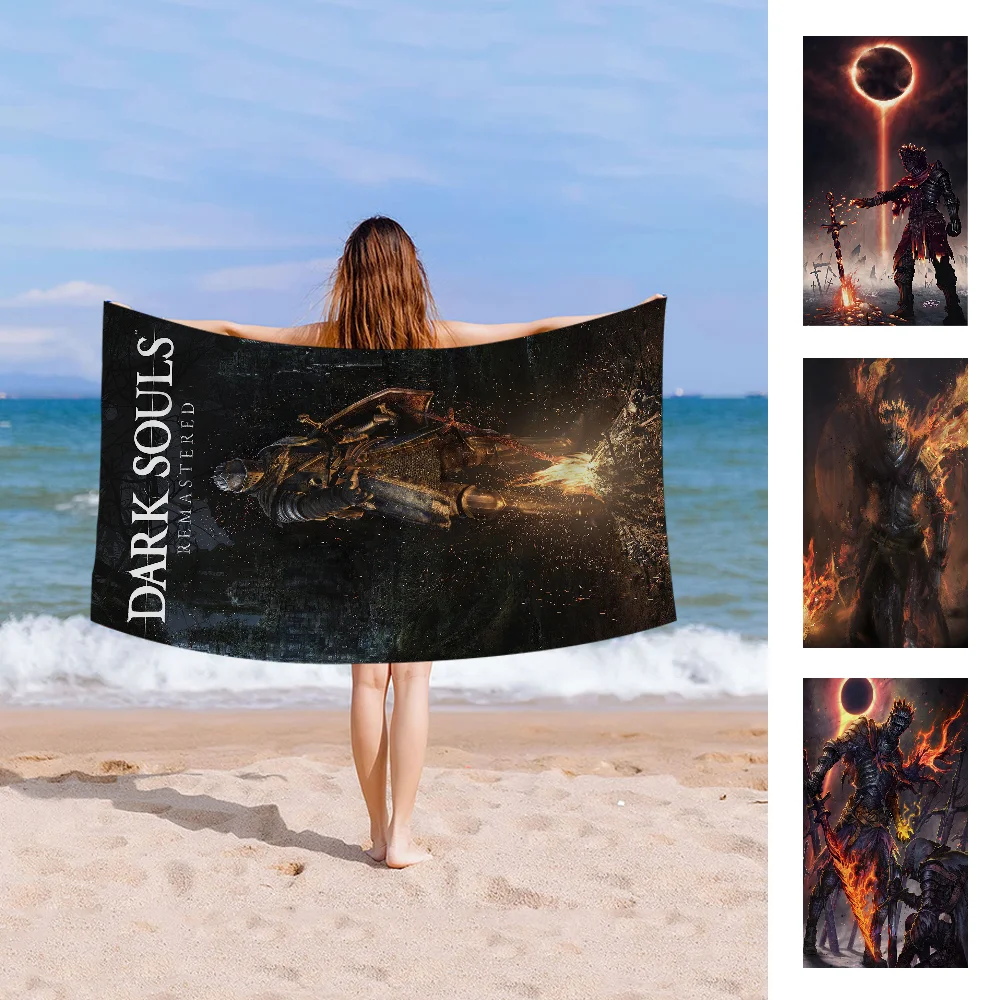 

Dark Souls Beach Towels Shower Towel Sauna Travel Spa Microfiber Quick Dry Gym Accessories Cute Room Decor