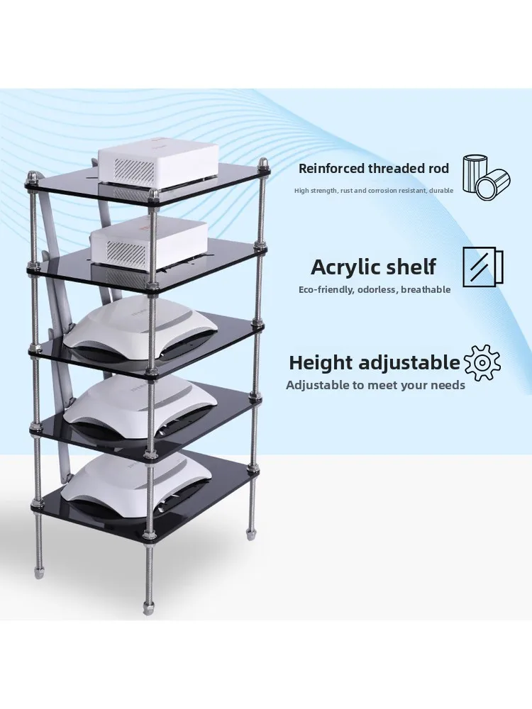 support-de-routeur-en-acrylique-hauteur-reglable-distance-des-niveaux-personnalisable-etagere-diy-pour-l'organisation-et-le-rangement-a-domicile