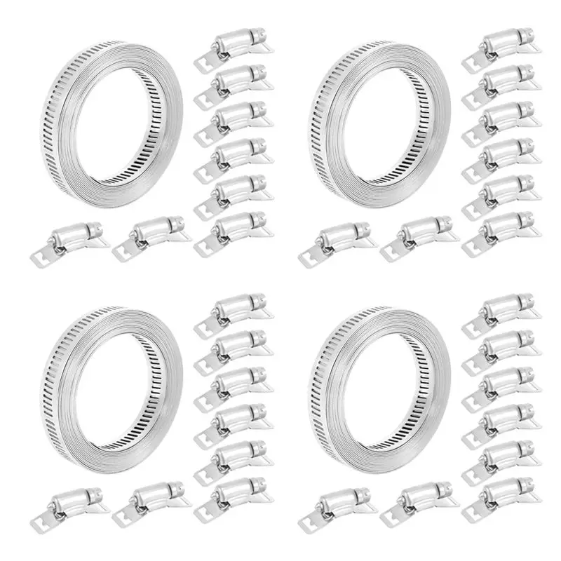 

Хомут TFTP-4X из нержавеющей стали 304 с крепежом, регулируемый, для труб и шлангов, 11,5 футов