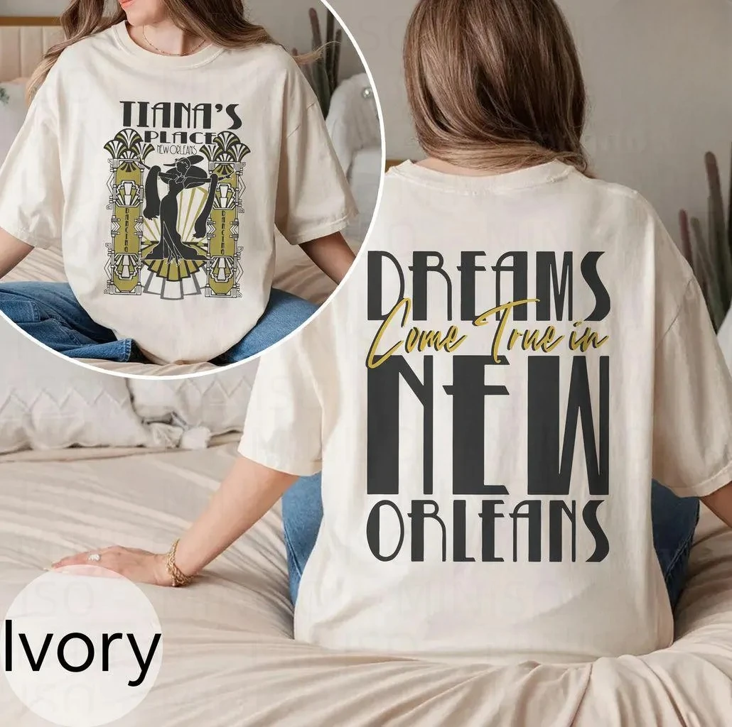 

Tiana’s Place Shirt Dreams Come True in New Orleans Tee Princess and The Frog Disney Shirt Magical Disneyland Trip Gift