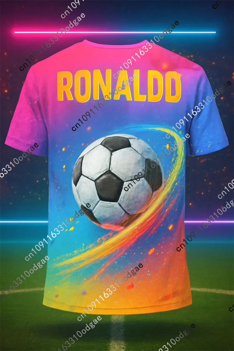 

Мужские футболки с 3D принтом футбольных узоров, модные быстросохнущие спортивные уличные топы, летние повседневные футболки с короткими рукавами, одежда