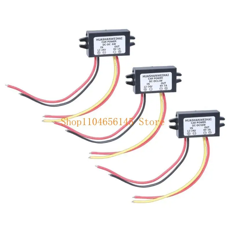652F 12V 24V to 6V 3A 2A 1A Buckk Converters 12V 24V to 6V Supply Regulator