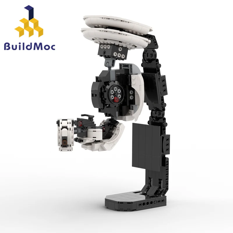 Build moc portal 2 glados wissenschaft roboter bausteine setzen apertured atlas und p-körper ziegel spielzeug für kinder kind geburtstags geschenk