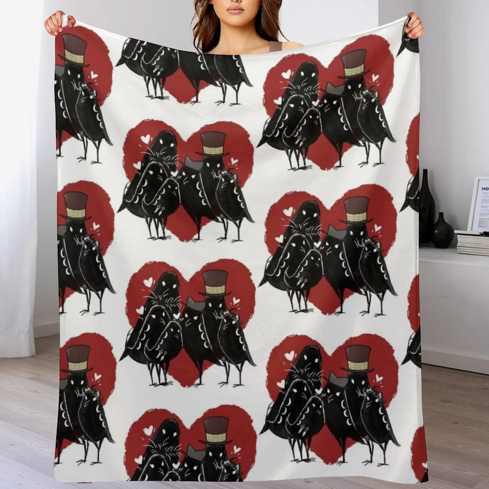 

Love is in the Barrel Throw Blanket Decorative Beds Shaggy for winter Bed Blankets