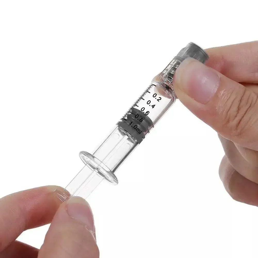 

1Pc Glass Syringe Luer Lock Syringe Borosilicate Glass Prefillable Syringe 1ml/2.5ml/3.5ml/5ml Optional Capacity Beauty