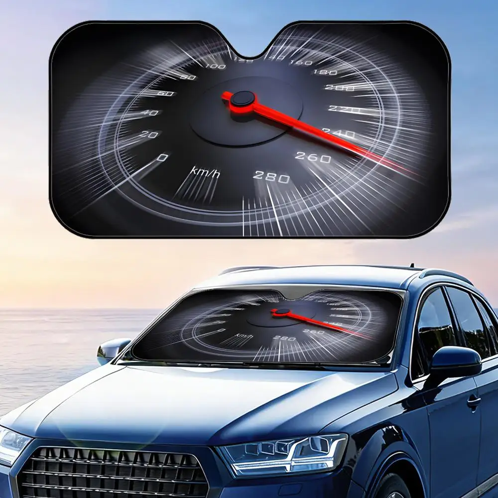 

Солнцезащитный козырек для спидометра, многоразовый, из алюминиевой фольги, для лобового стекла, с защитой от УФ-излучения и теплоизоляцией