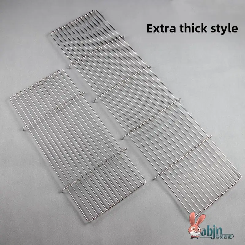 

Прямоугольная решетка из нержавеющей стали для гриля и запекания мяса, кухонный инструмент для приготовления пищи
