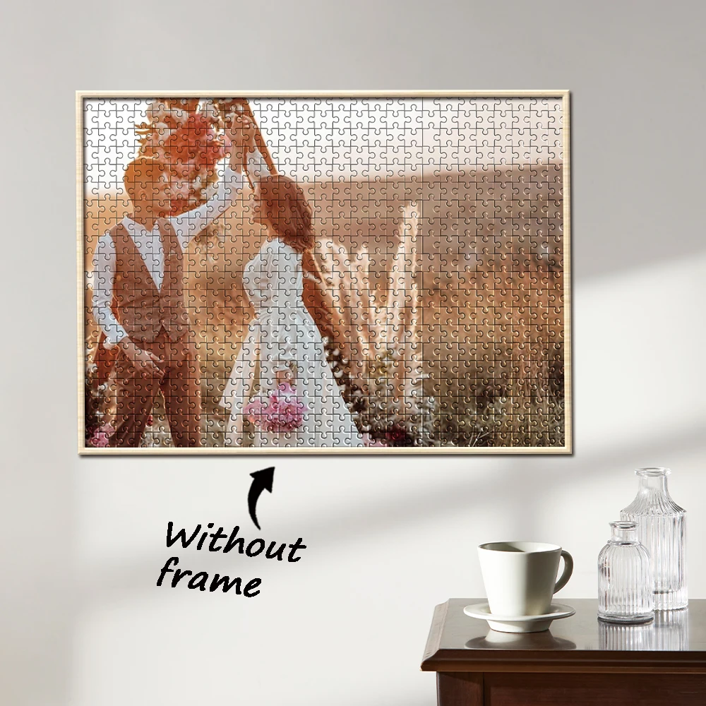 

Персонализированный деревянный фото-пазл на 35/300/500/1000 элементов для влюбленных