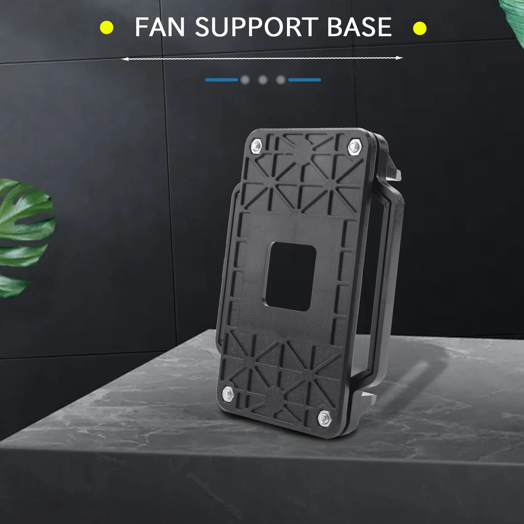 Base de ventilador CPU ABRG plástico preto para soquete AMD AM2 AM3