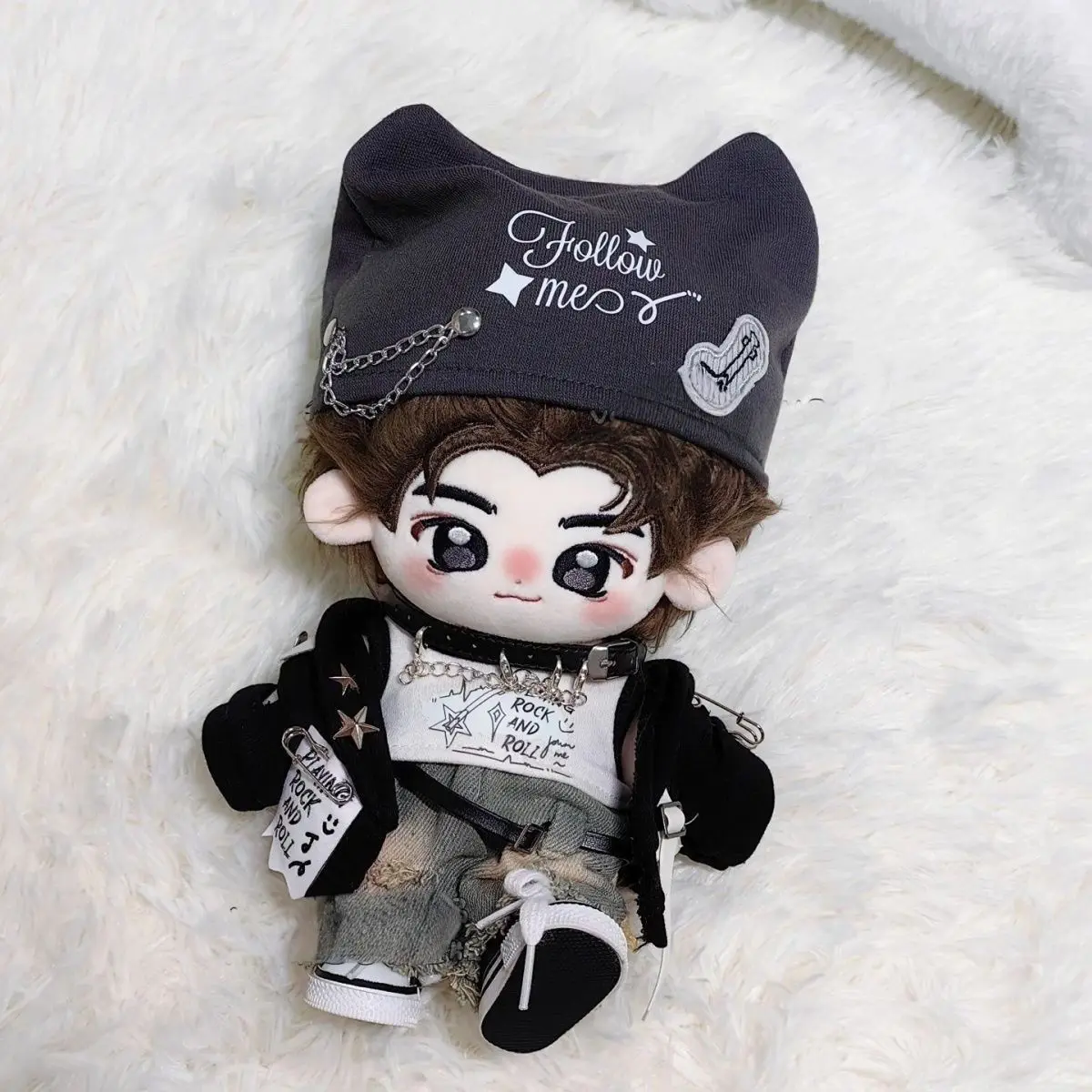 

Ding Yuxi series 20cm size cotton dolls, celebrity fan merchandise figurines, interchangeable dolls