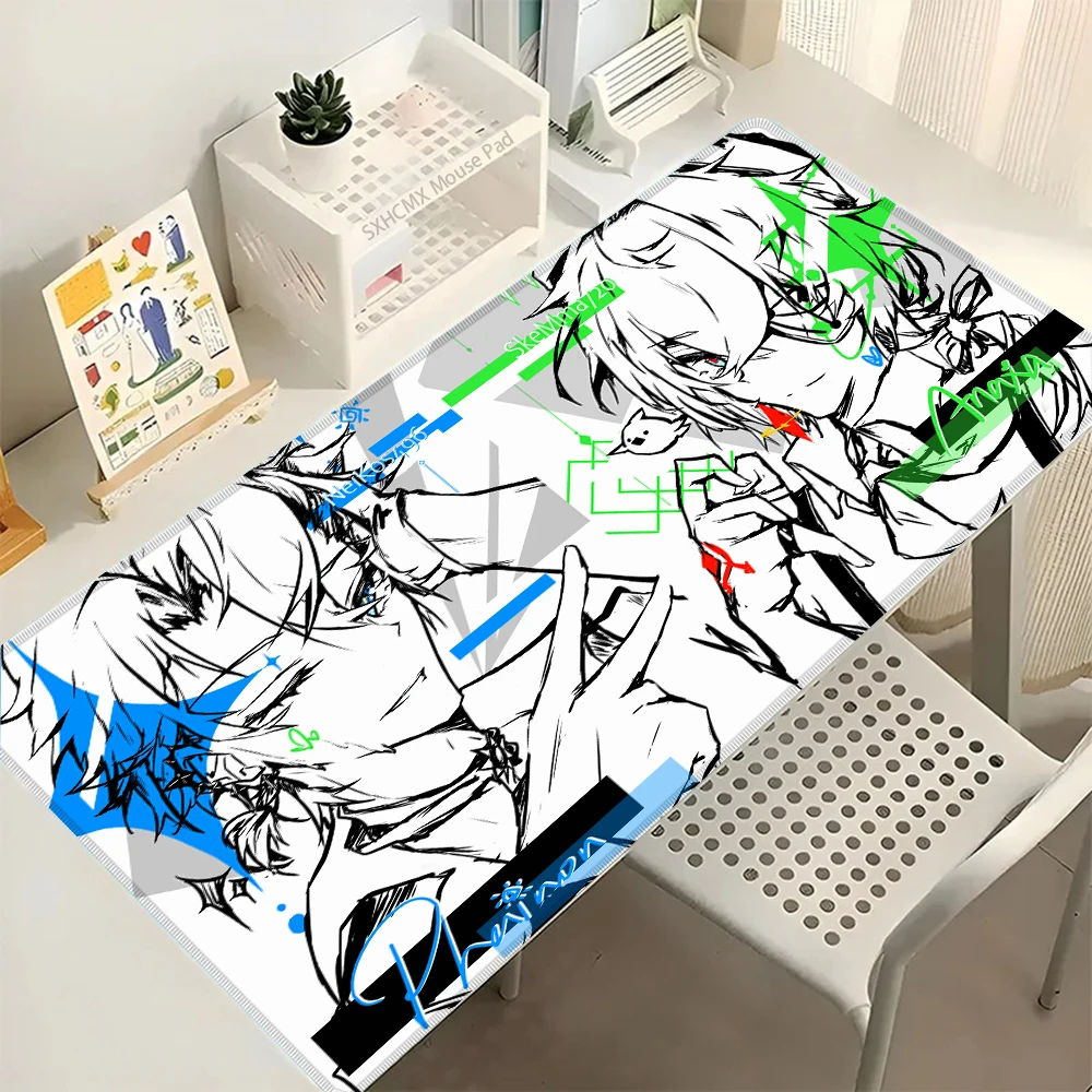 Desk Mat Accessories Laptop Gamer Mausepad Mouse Pad Mousepad Office PC Table Mouse Mats Honkai Star Rail Phainon Keyboard Pad