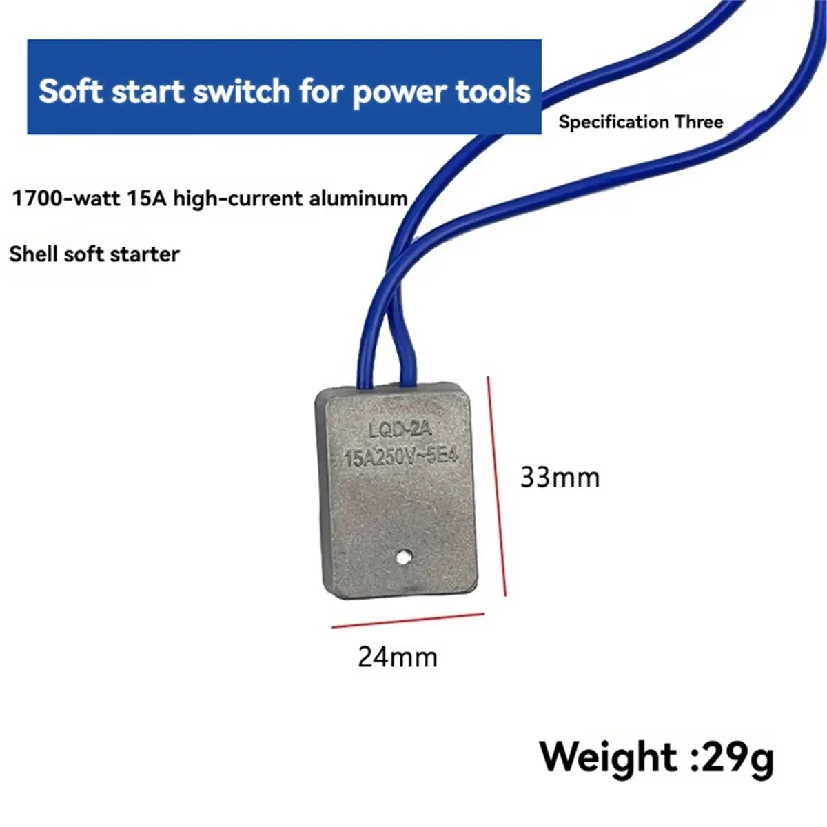 (A99Z] 1700W 15A Soft- Switch for Angle Grinder Cutting Machine Grooving Machine Circular Saw Power Tools Retrofit Module