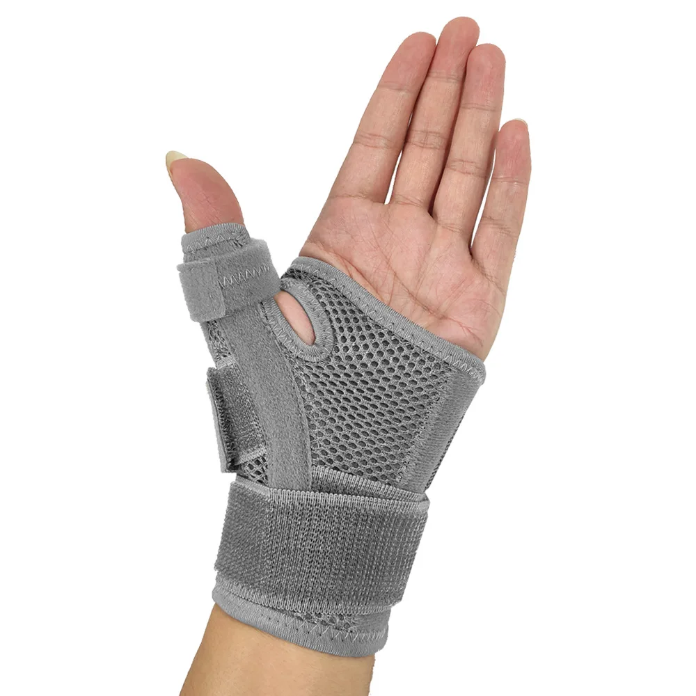 Flexible Splint Wrist Thumb Support Brace for Tendonitis Arthritis Breathable Thumb Protector Guard Fits Right and Left Hand