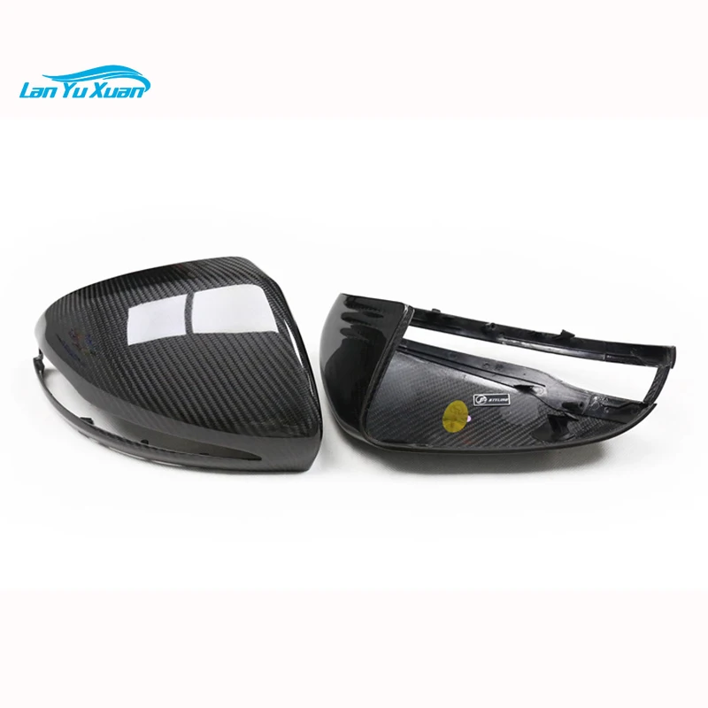 W205 Style Carbon Fiber Fibre Side Mirrors Cover Caps Fit For Mercedes Benz B C E S GLC_A_B CLS_A Class