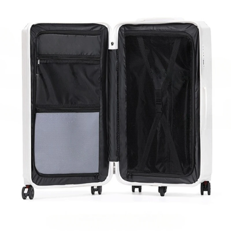 Valise à Roulettes de Grande Capacité, Porte-Gobelet, Bagages de Marque de Luxe, 30, 32, 34 Pouces