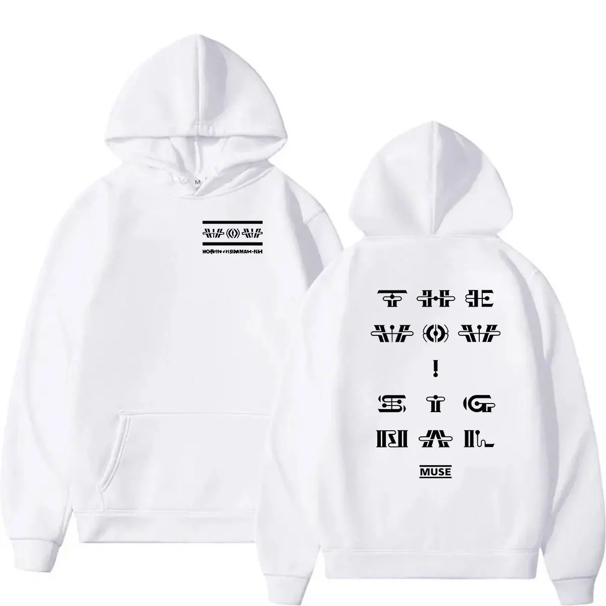 MUSE Band The Wow! Signal Tour 2026 Hoodie Men Women Retro Long Sleeve Fashion Sweatshirt Hip Hop Loose Clothing Pullover Hooded