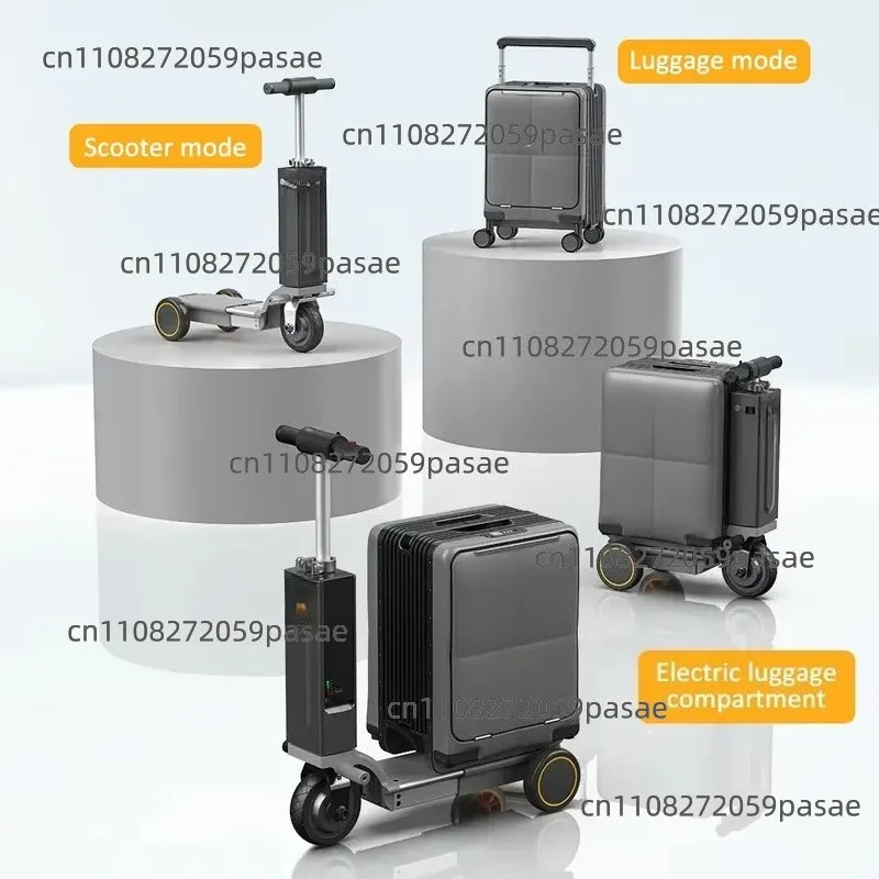 Smart Electric Suitcase 3-in-1 Designer Carry-on Suitcase, American Electric Scooter Travel Cabin Cycling Suitcase