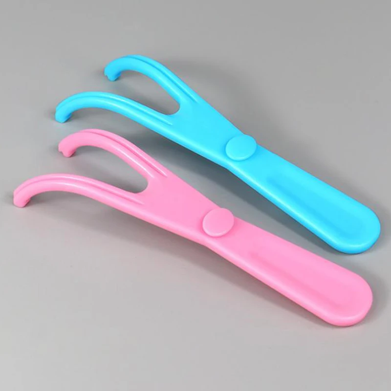 1/2Pcs Reusable Pick Holder Y Shape Plastic Dental Floss Rack Teeth Clean Care Tool Without Dental Floss Oral Hygiene Toothpick