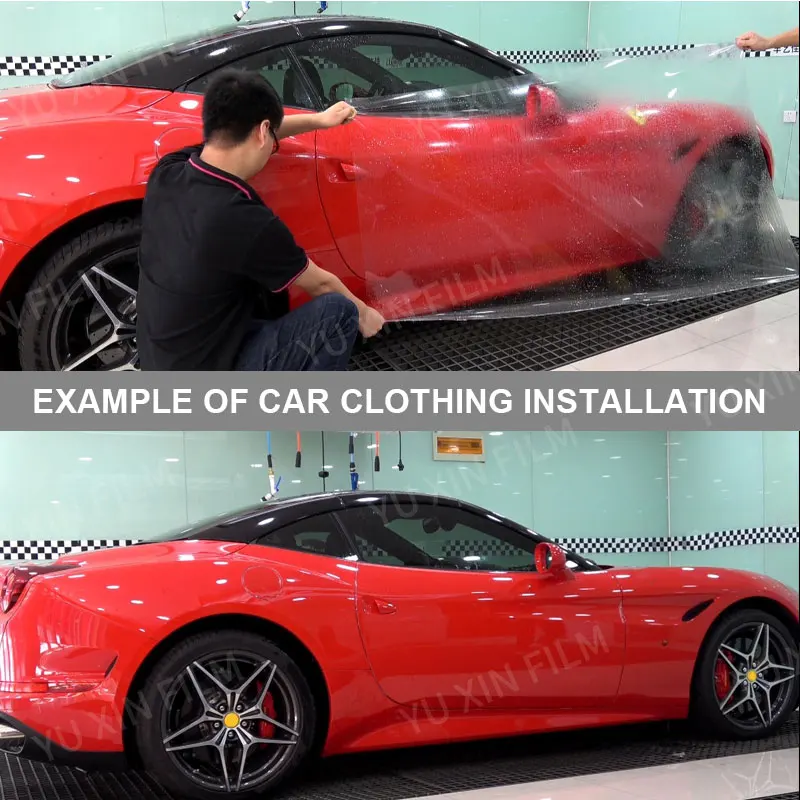 Yuxin Ppf Clear Anti Scratch Self-adhesive Manufacture Transparent Tpu Roll Car Warping Body Paint Protection Film