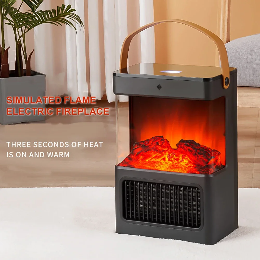 Air Warmer Small Space Heater for Indoor Use 3 Modes 1500W/900W PTC Ceramic Space Heater with Thermostat Safety Quiet