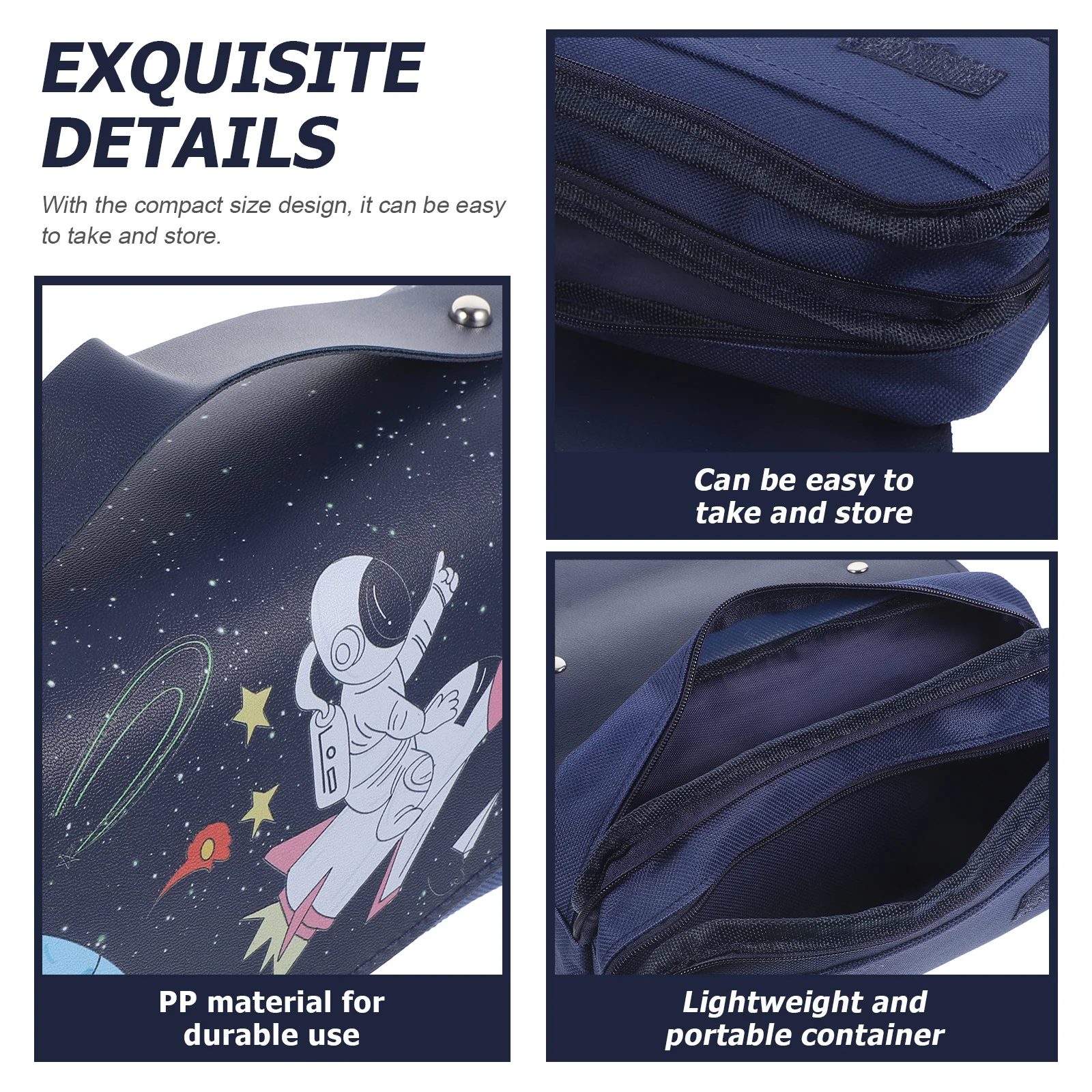 Large Capacity Adorable Pencil Bag Portable Pen Storage Pouch with Zipper Multi-Function Daily Pencil Pouch Convenient Handheld