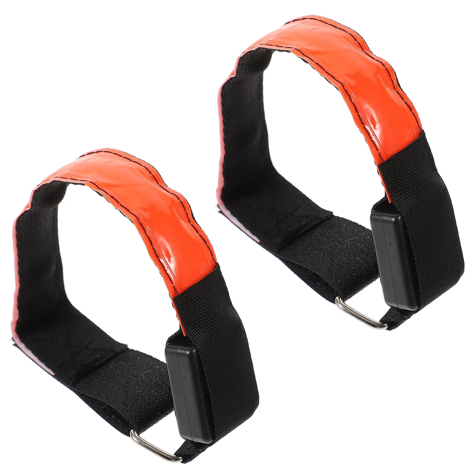 

2 Pcs Luminous Armband Reflective Belt Safety Light Wristbands Casual Pvc Night Run LED Glowing Bracelets