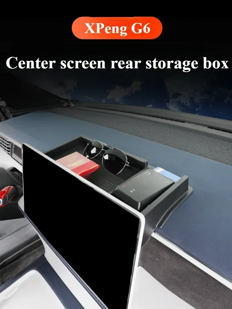 Tissue box storage box For XPeng G6  behind the screen ETC bracket accessory modification with storage storage function