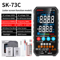 Snakol SK73C Mini Digital Multimeter Smart Electrician Tester For DC/AC Voltage Capacitance Ohm Hz NCV Professional Multitester