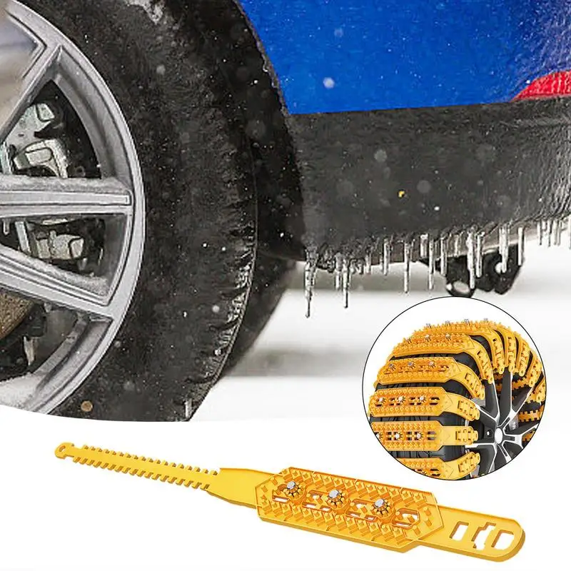 Car Anti-Skid Chain 6x Tire Traction Chain Winter Driving Security Chain Anti Skid Snow Chains Thicken Lightweight Snow Grips