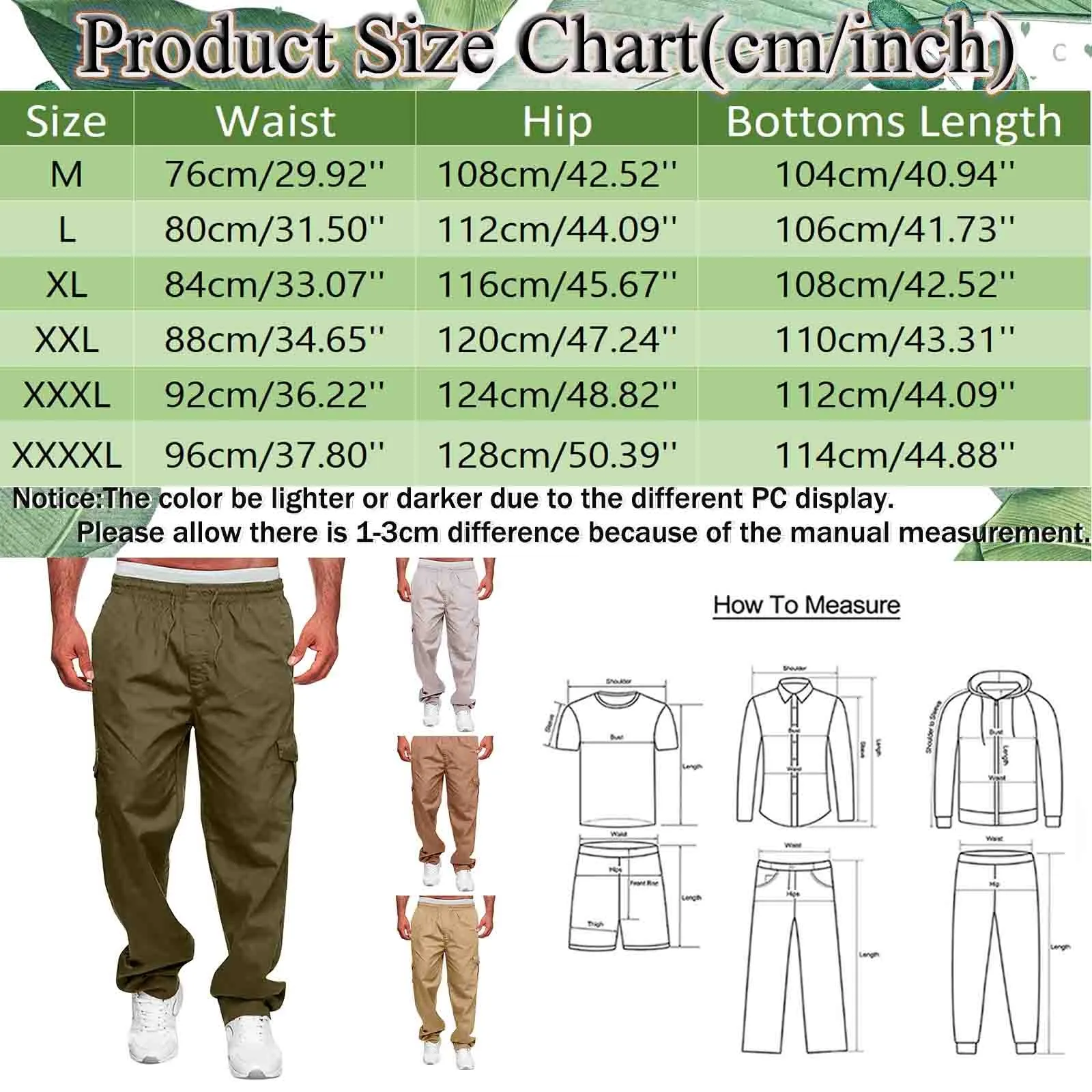 Working Pants For Men Casual Jogging Cotton Full Length Men's Streetwear Men's Work Tactical Trousers Cargo Pants For Men