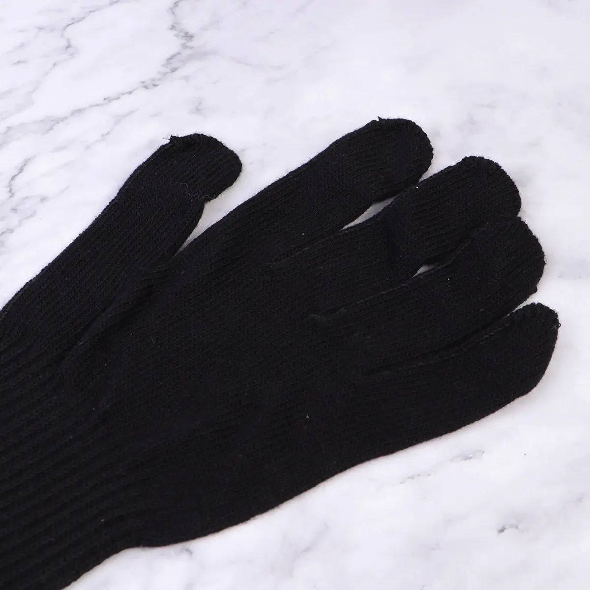 2Pairs Premium Heat Resistant Gloves Hair Styling Tools Protection for Curler Straightener Curling Wand Dryer Extended Wrist