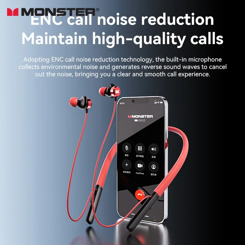 Monster AIRMARS SG03 Neckband Headset — Outdoor Sports Wireless Bluetooth Headphones, HD Call Stereo Music With Button Function - view 2