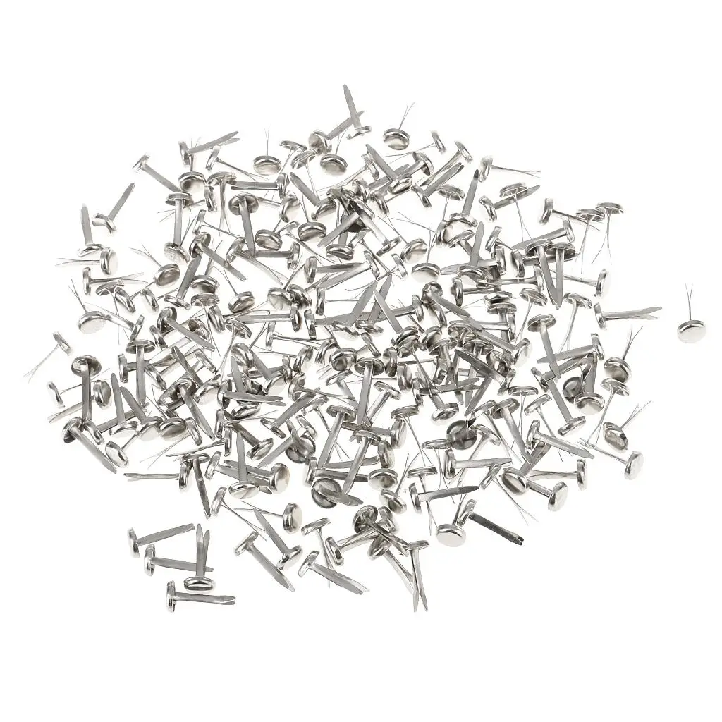 200 Pieces Mini Brads Paper Craft Fasteners for Cardmaking Scrapbooking