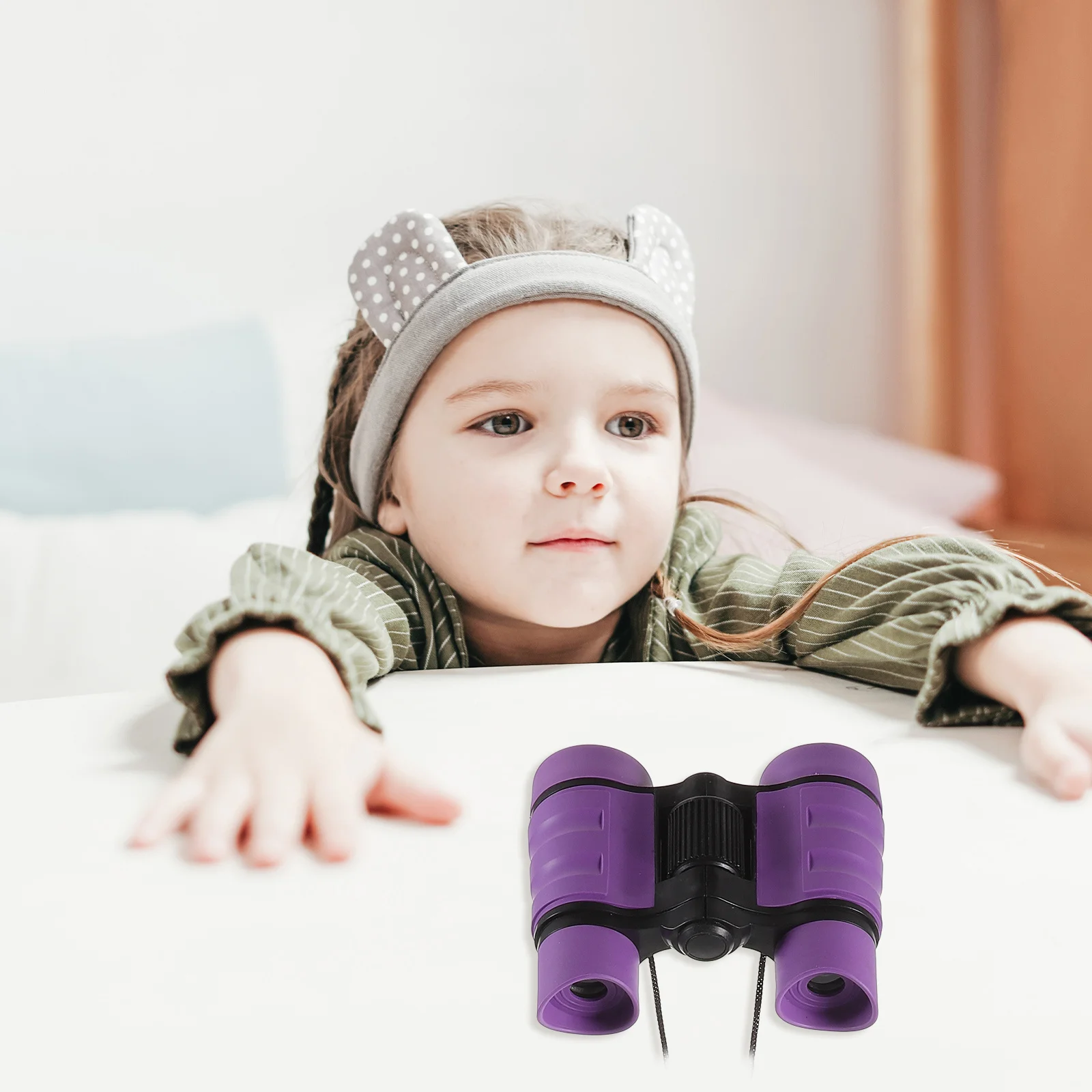 

Children Telescope Purple Non-Slip Kids For Outdoor Nature Watching Magnifying Educational Camp Hiking