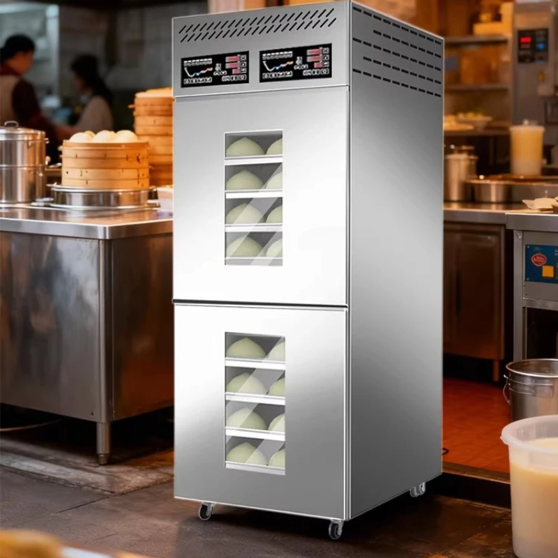 Refrigerated and frozen 18 plates 36 plates commercial baking pizza dough steamed bread cake wake-up box intelligent constant