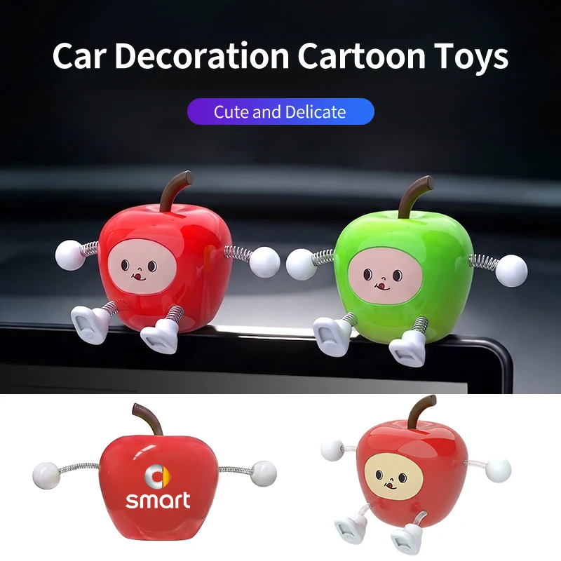 

Car Dashboard Ornament Cute Toy Pendant Desktop Decoration Accessories For Smart Fortwo 451 450 453 EQ Forfour Coupe Cabrio Cros