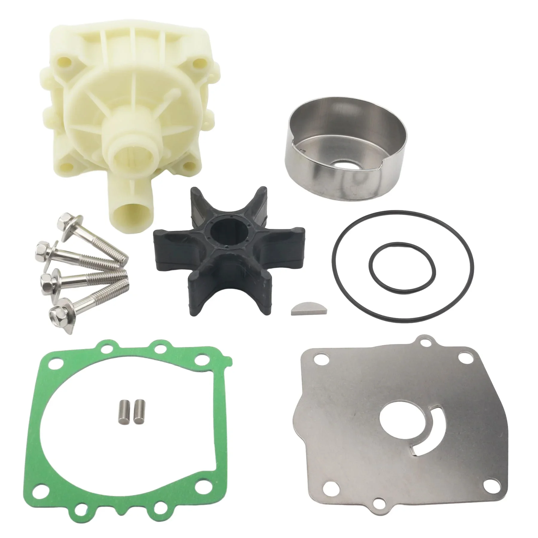 6E5-W0078-00 مجموعة خدمة إعادة بناء مضخة المياه مع مبيت لياماها 2 Str 115 130 HP محرك القارب الخارجي 18-3373