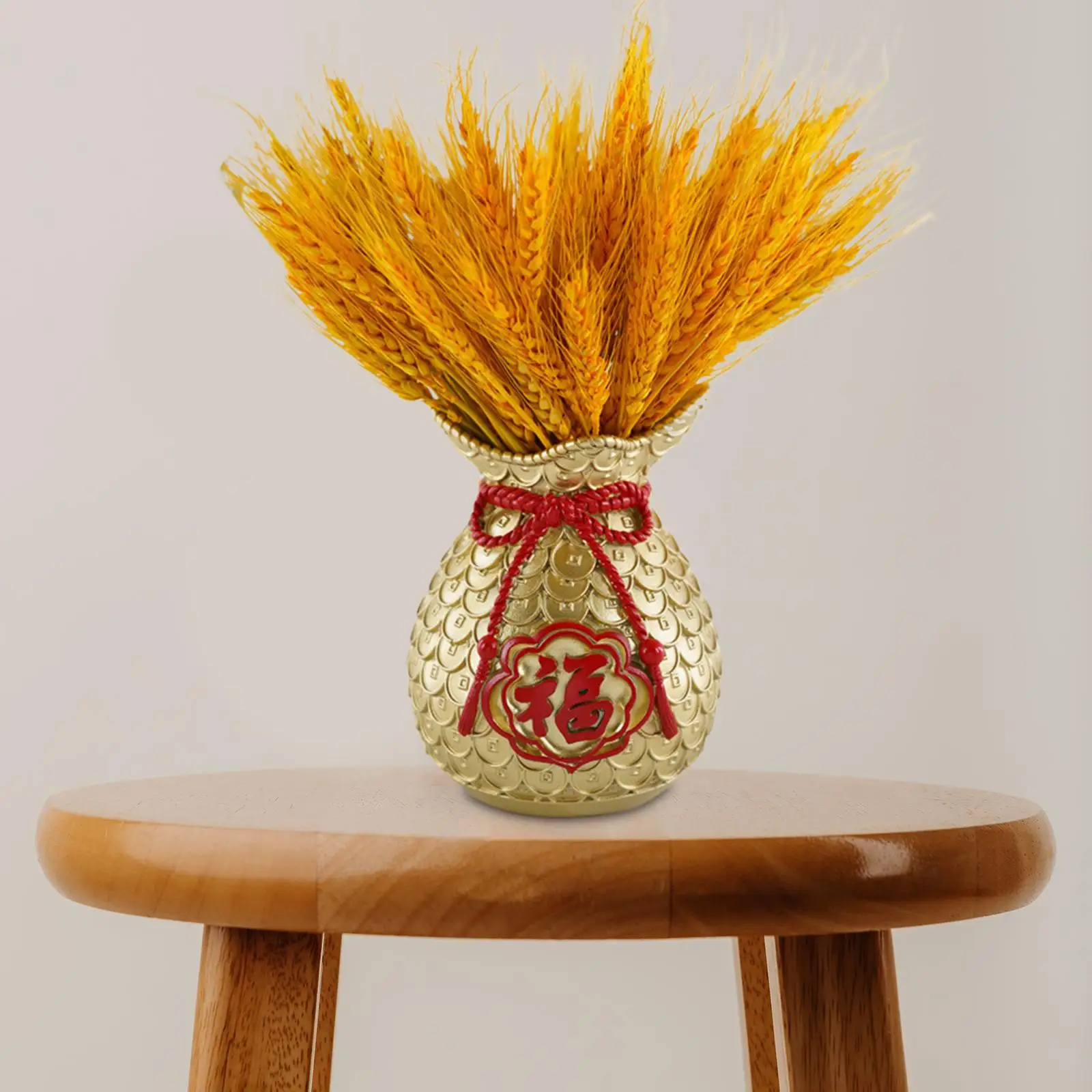 Resin Bag Decorative Flower Vase for Household Office Party