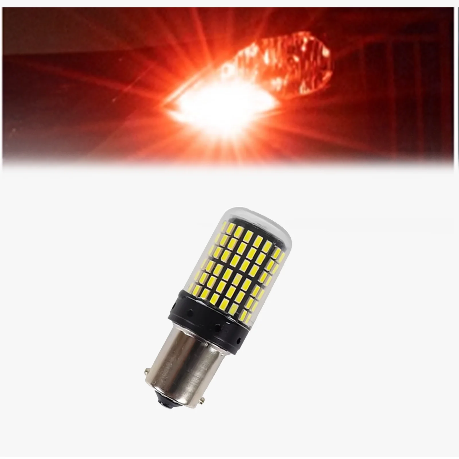 10Pcs BAU15S PY21W 1156 BA15S P21W 7440 W21W T20 7443 W21/5W 3157 1157 BAY15D P21/5W LED Bulb Car Light 2800LM 6000K White 12V image 3