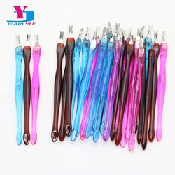 50/100 Pcs/Bag Scrape Dead Skin Push Fork Pedicure Nails Tools Cuticle Remover V-shaped Sharp Trim Barbs and Exfoliate Manicure