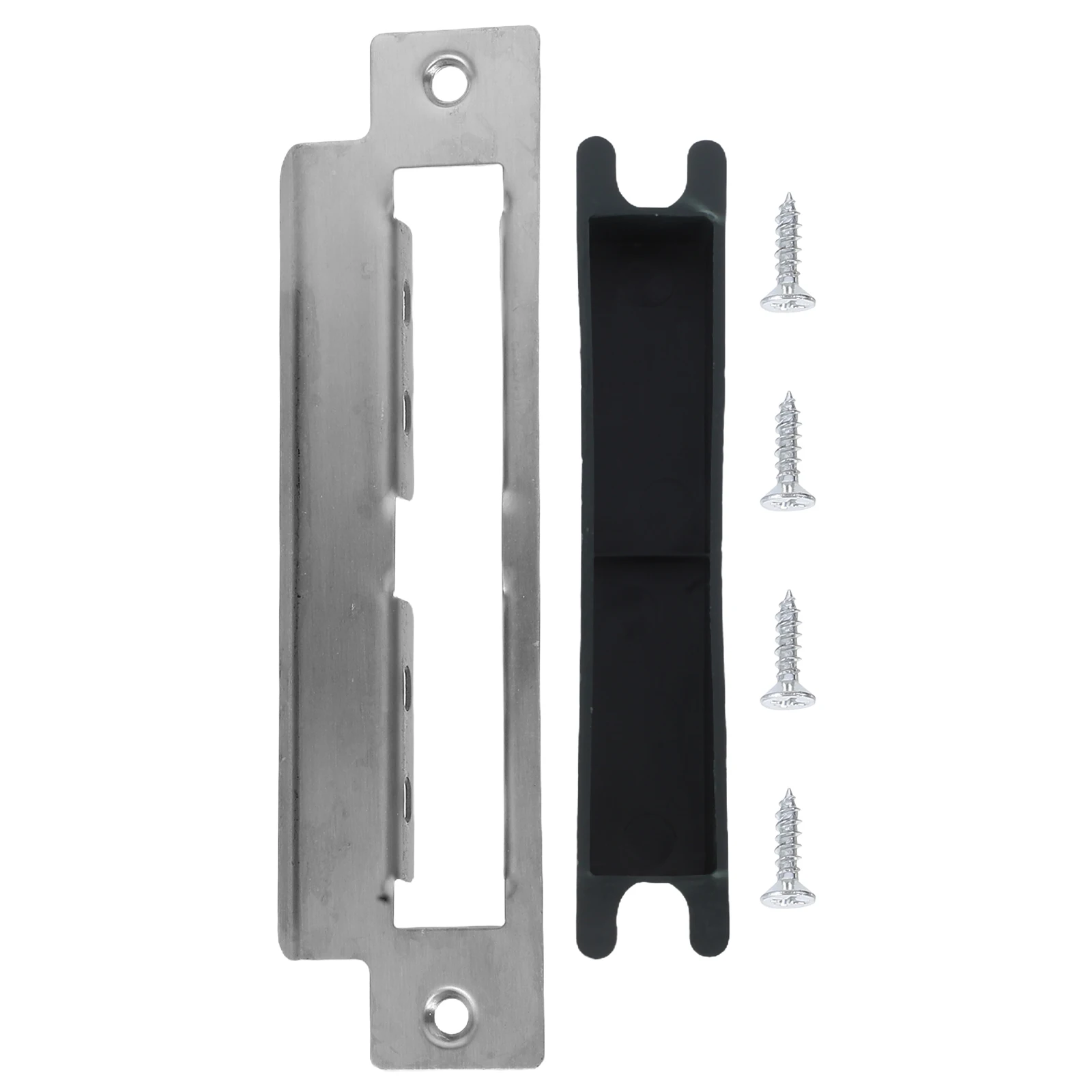 

Stainless Steel Door Lock Guard Plate 35-45Mm Heavy Duty Strike Plate For Apartment House Hotel Security Enhancement Universal