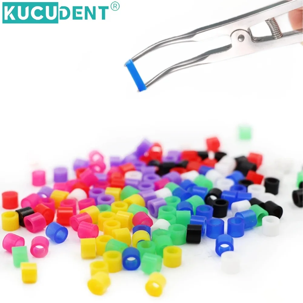 160Pcs/box Dental Code Ring Recognition Circle Colorful Silicone Instrument Identification Circle Autoclavable Marker Tool