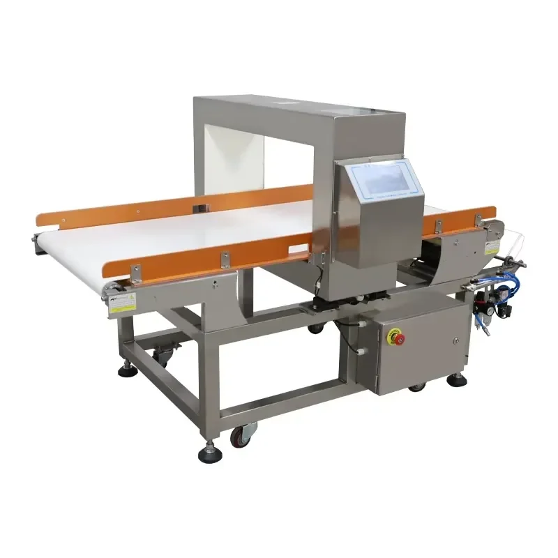 High Accuracy Conveyor Belt Touch Screen Metal Detector Machine for Food Meat Fish Fruit Vegetable Inspection