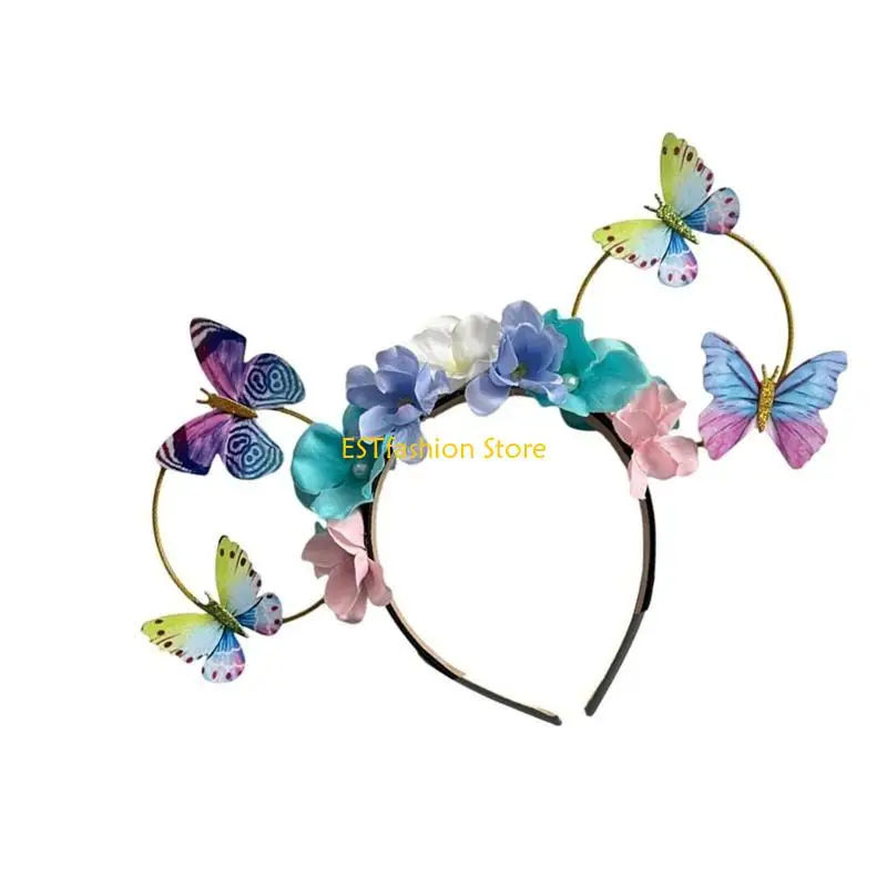 Y5GC Elastic Flower Headbands For Toddlers Perfect For Graduation Photoshoots