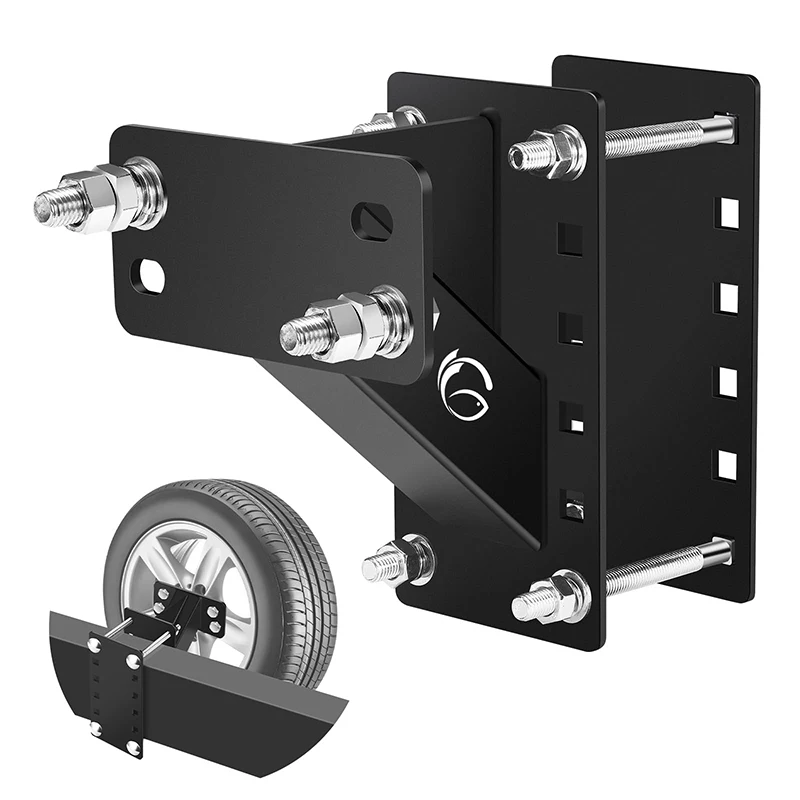 

Держатель запасного колеса Крепление для запасного колеса Кронштейн держателя прицепа для тяжелых условий эксплуатации Держатель замка Подходит для колес прицепа с 4 и 5 и 6 наконечниками 150 фунтов